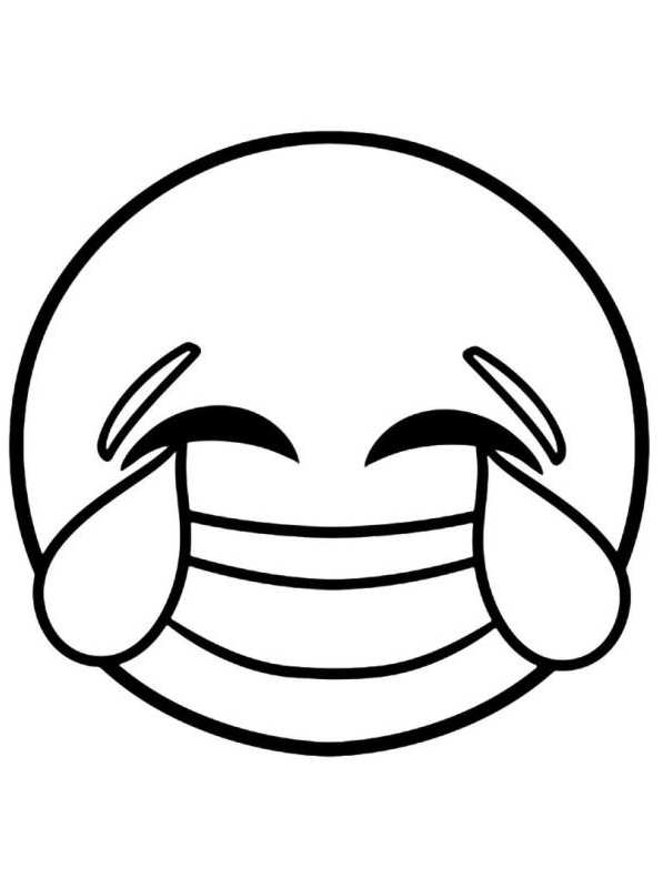 Kids-n-fun.com | Coloring page Emoji Movie laughing emoji